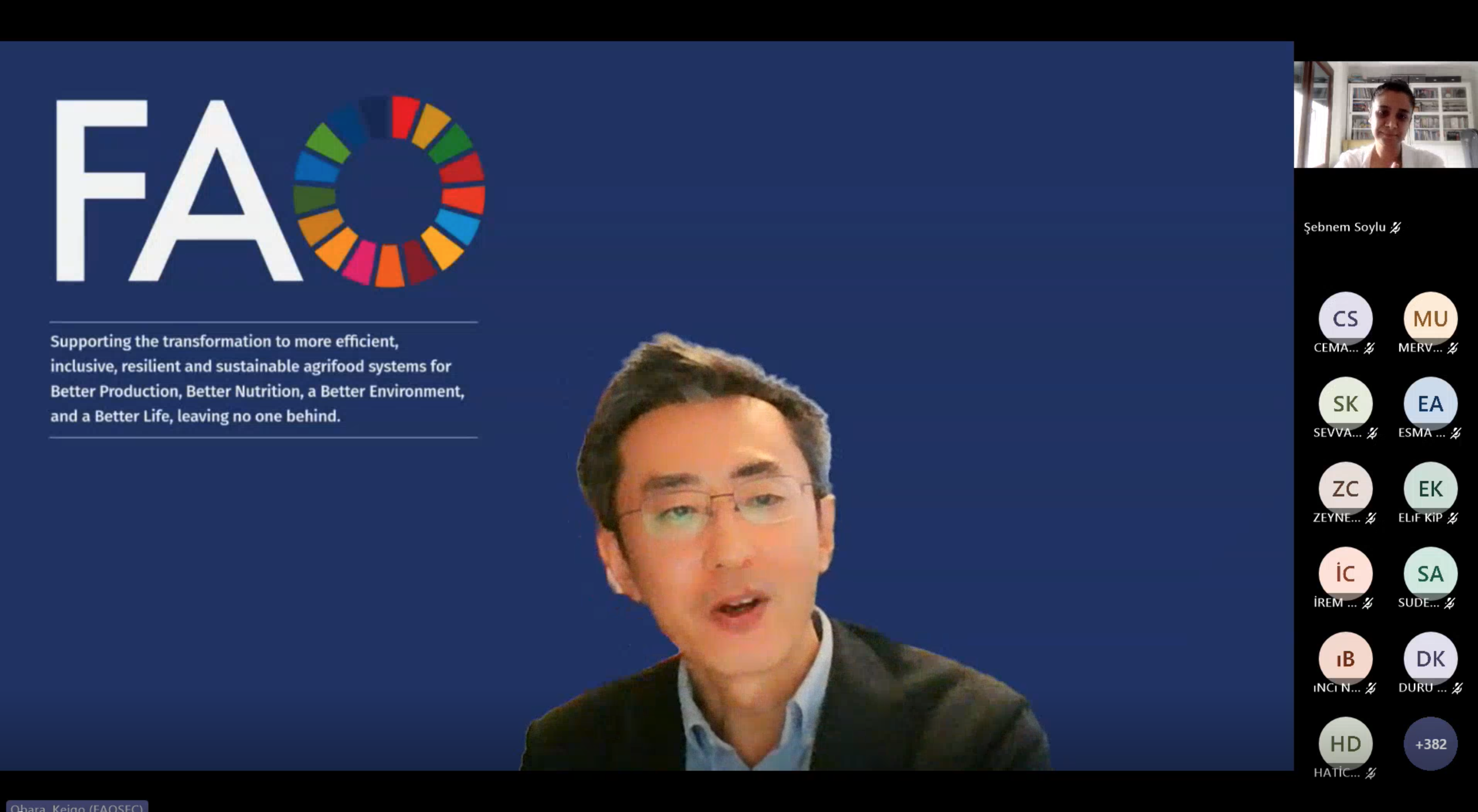 un-fao-food-security-officer-keigo-obara-met-with-agu-students-for-glb-101-on-sdg-2-zero-hunger